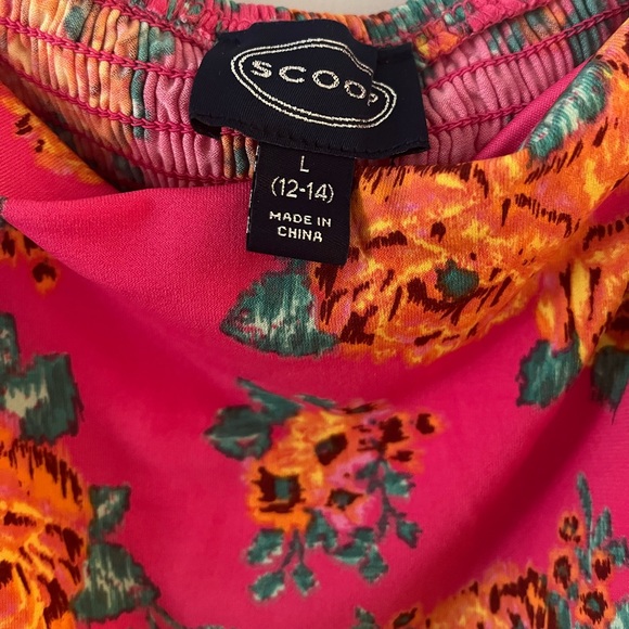 NET SCOOP NECK SQUARE MIDI DRESS - Picture 2 of 6